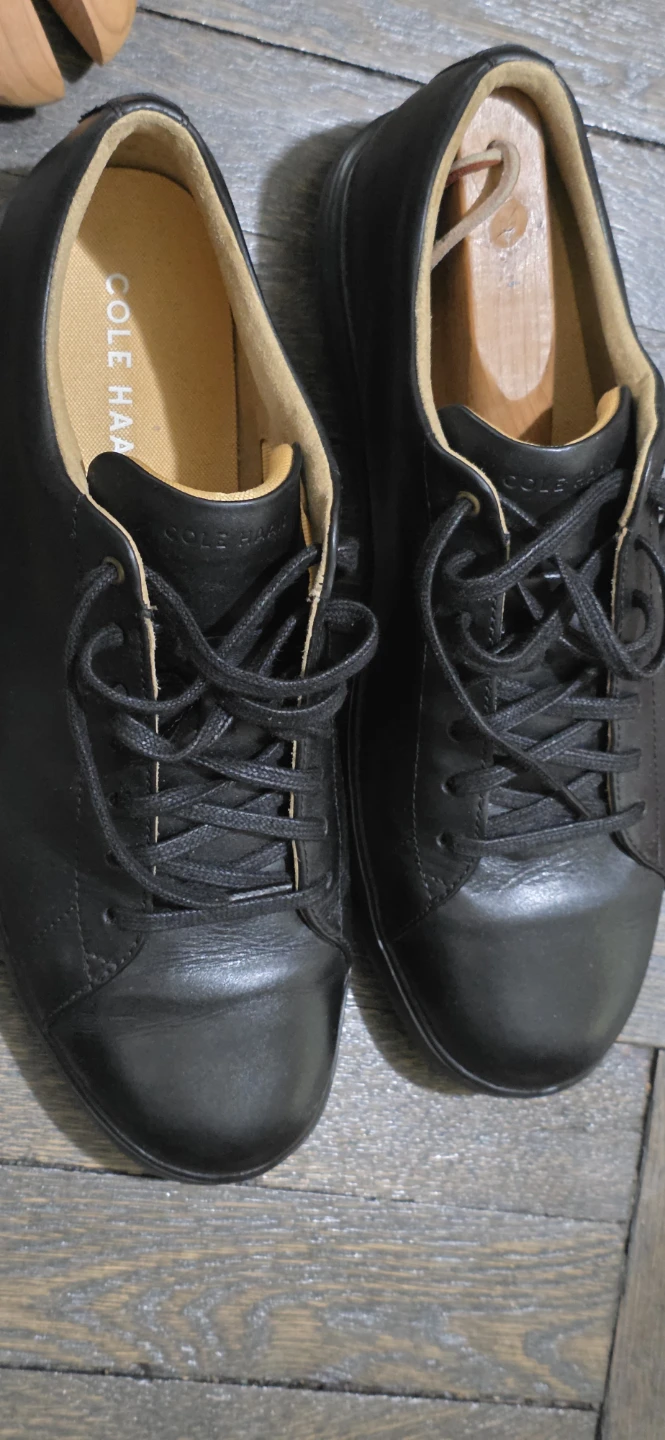Cole Haan Men's Black Leather Lace-Up Shoes Size 10.5 - photo 4