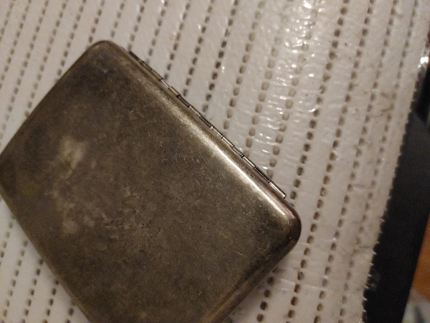 Engraved Metal vintage Cigarette Case Holder - photo 3
