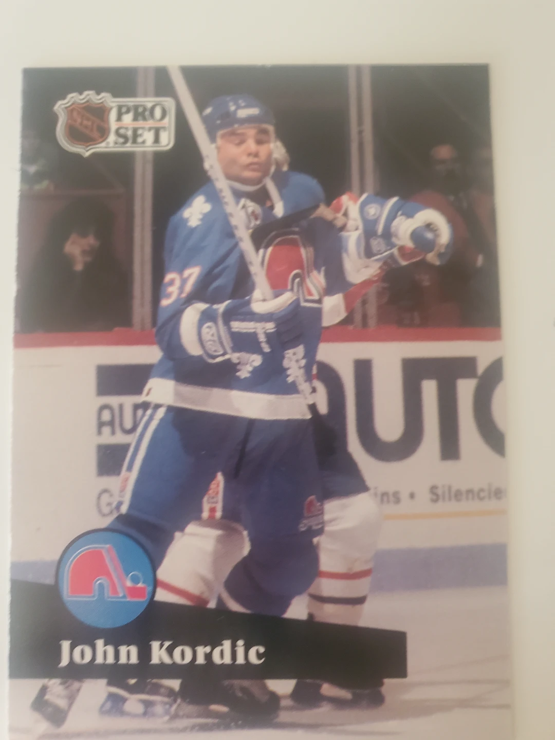 1990-91 Pro Set Hockey Card - John Kordic #468