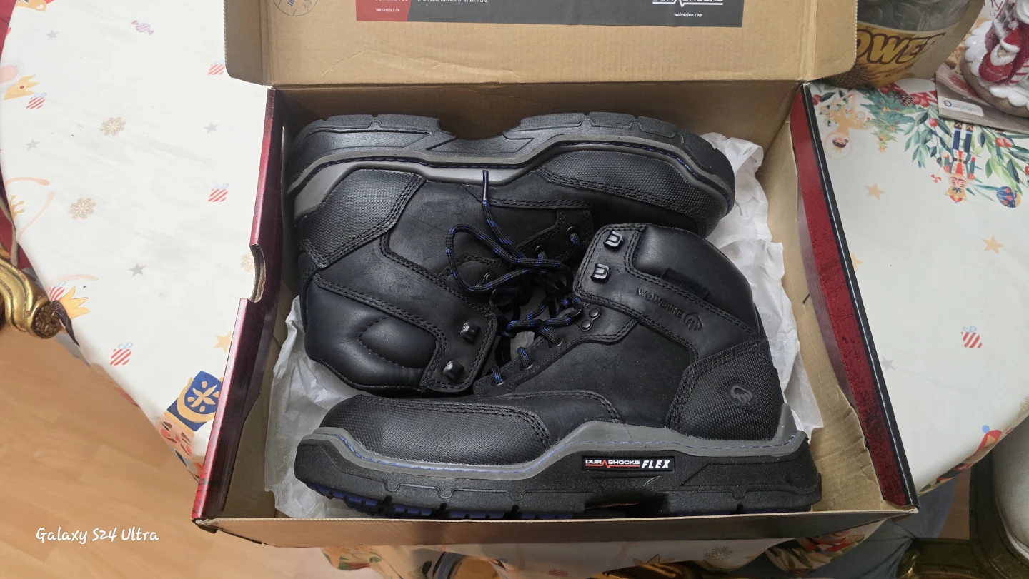 Wolverine Men's Black Work Boots Size 8.5M - photo 2