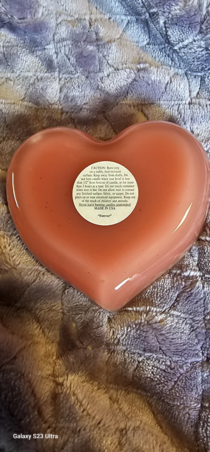 Heart Shaped Candle - Red