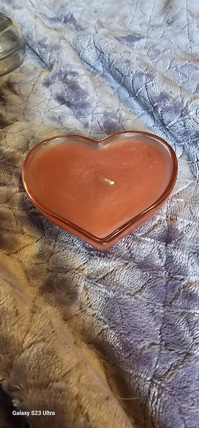 Heart Shaped Candle - Red - photo 2