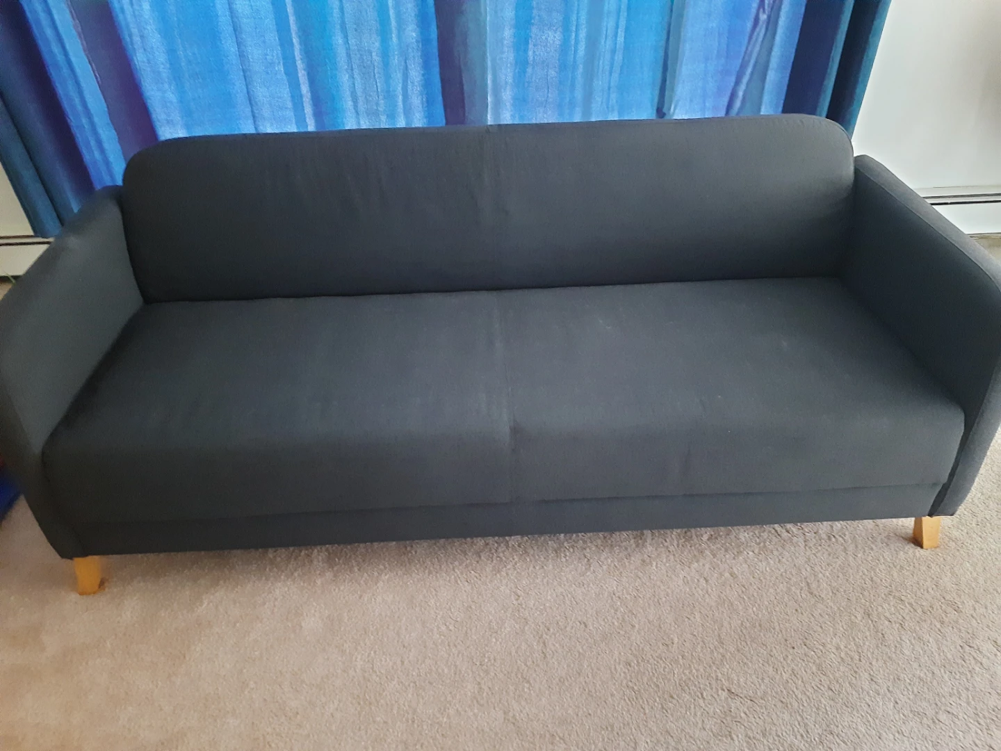 IKEA Dark Grey 3 Seater Sofa - photo 3