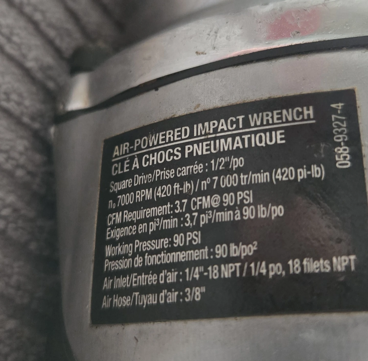 Mastercraft Air-Powered Impact Wrench 1/2" Drive - photo 3