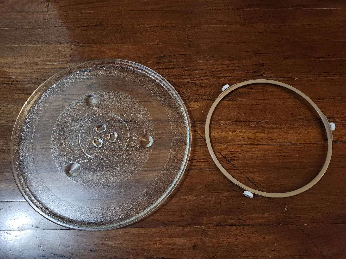Glass Microwave Turntable Plate and Roller Ring