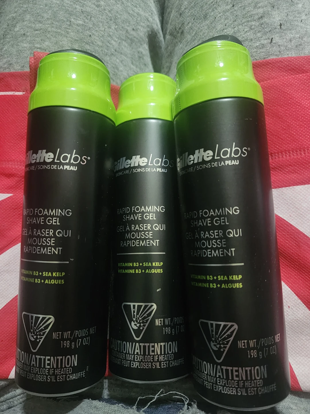 Gillette Labs Rapid Foaming Shave Gel - 3 Pack (7 oz each)