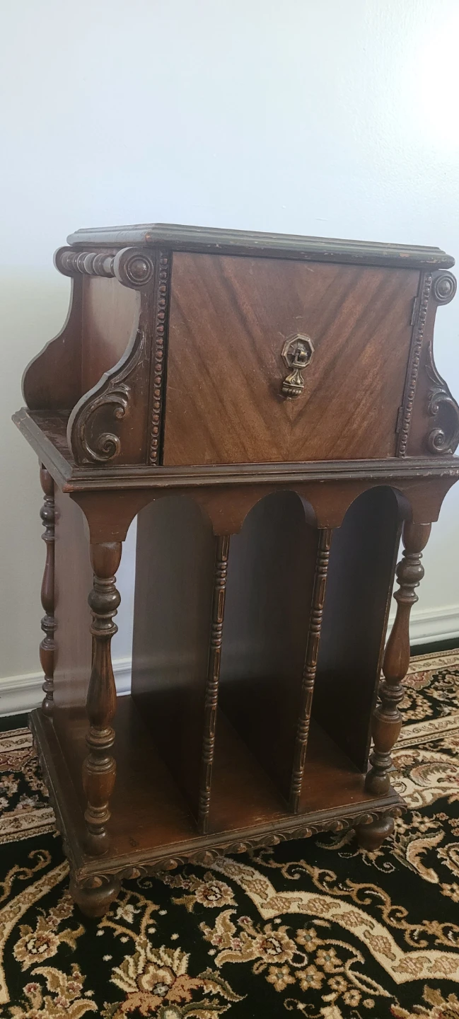 Grand Master Furniture Wood Magazine Rack/Cabinet