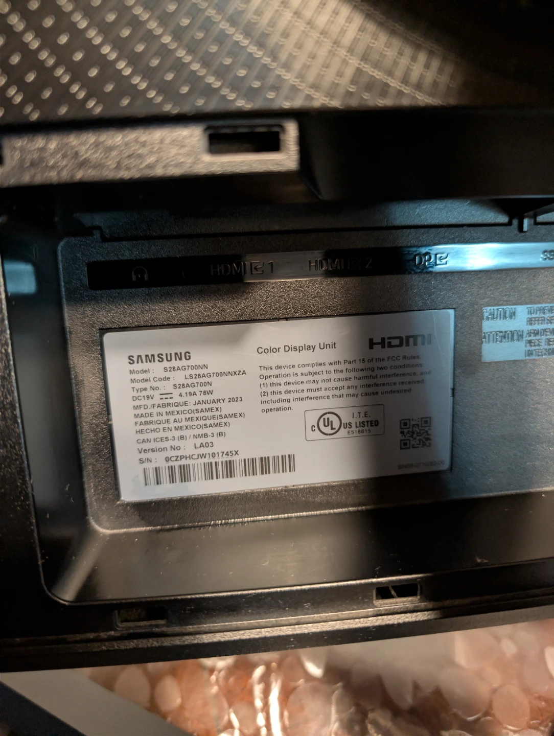 Samsung Odyssey G5 LS28AG700NN 28" Gaming Monitor - photo 5