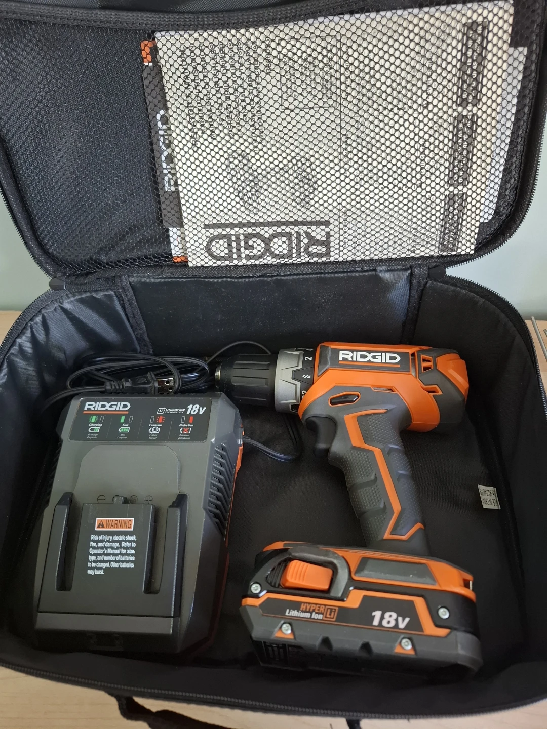 Ridgid 18V Brushless Drill Kit w/ Battery,Charger & Case - photo 4
