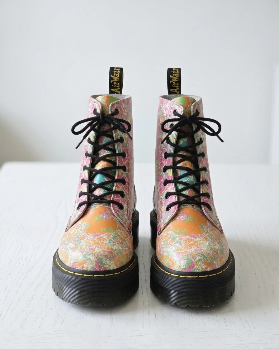Dr. Martens Boots Floral Print. Size11. Pick up Port moody - photo 3