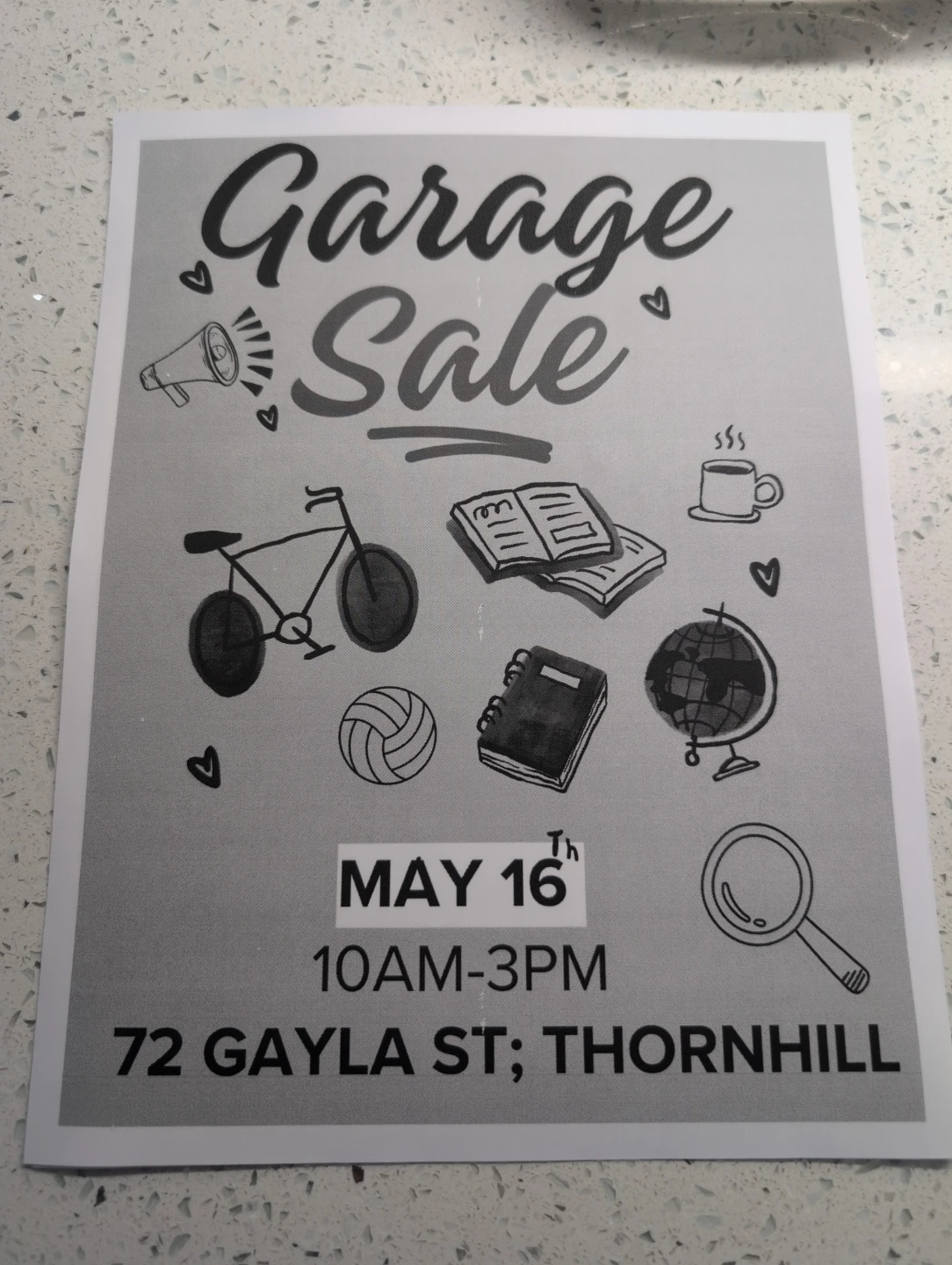 Garage Sale - May 16th, Thornhill