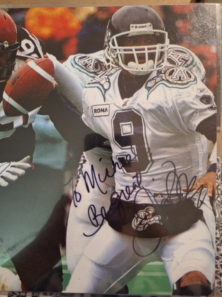 Autographed Football Photo