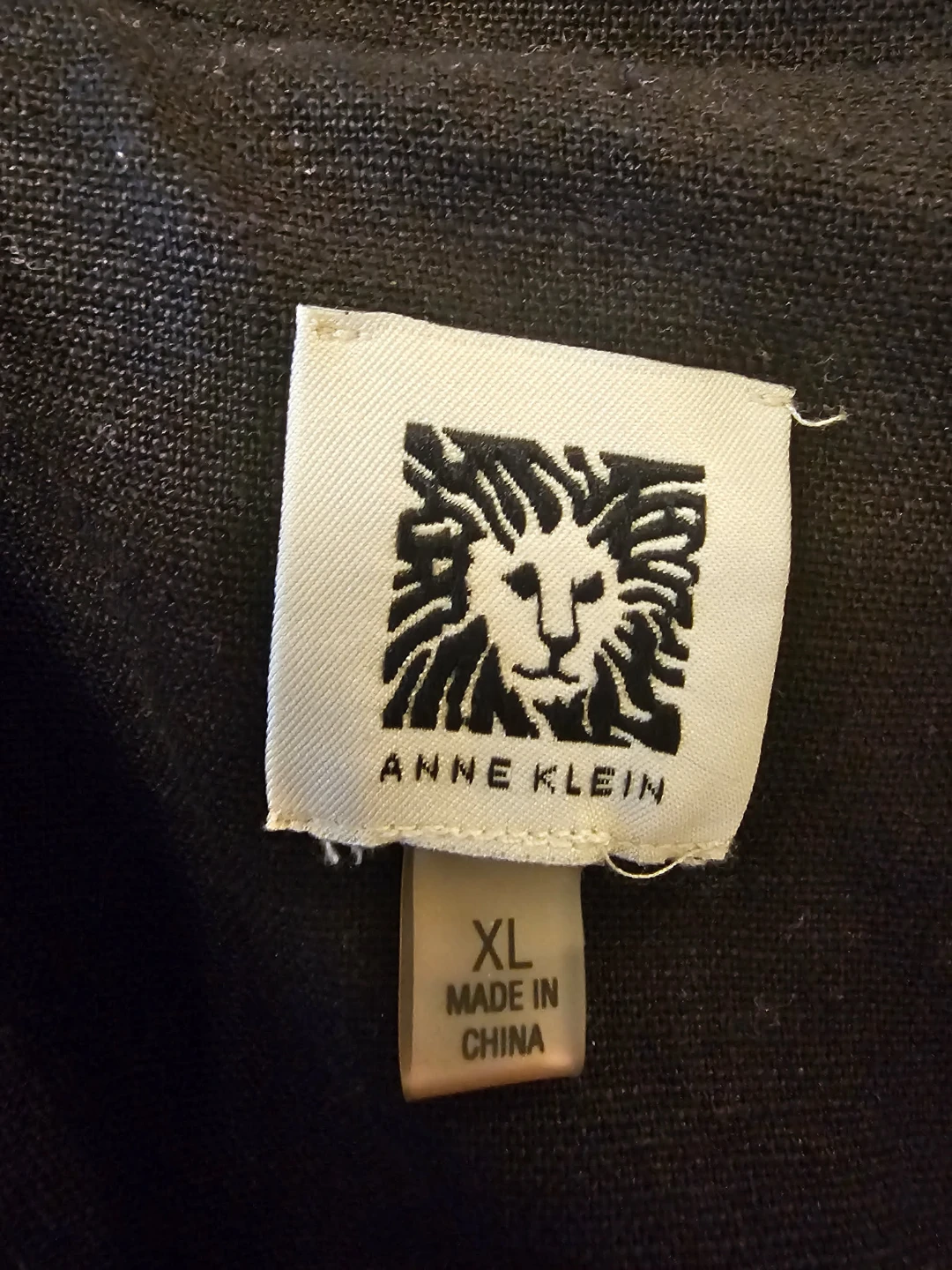 Black Anne Klein Women's One-Button Linen-Blend Blazer - photo 5