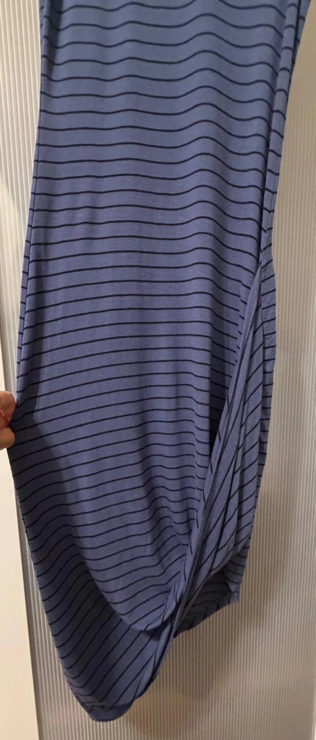 Express Striped Sleeveless Midi Dress