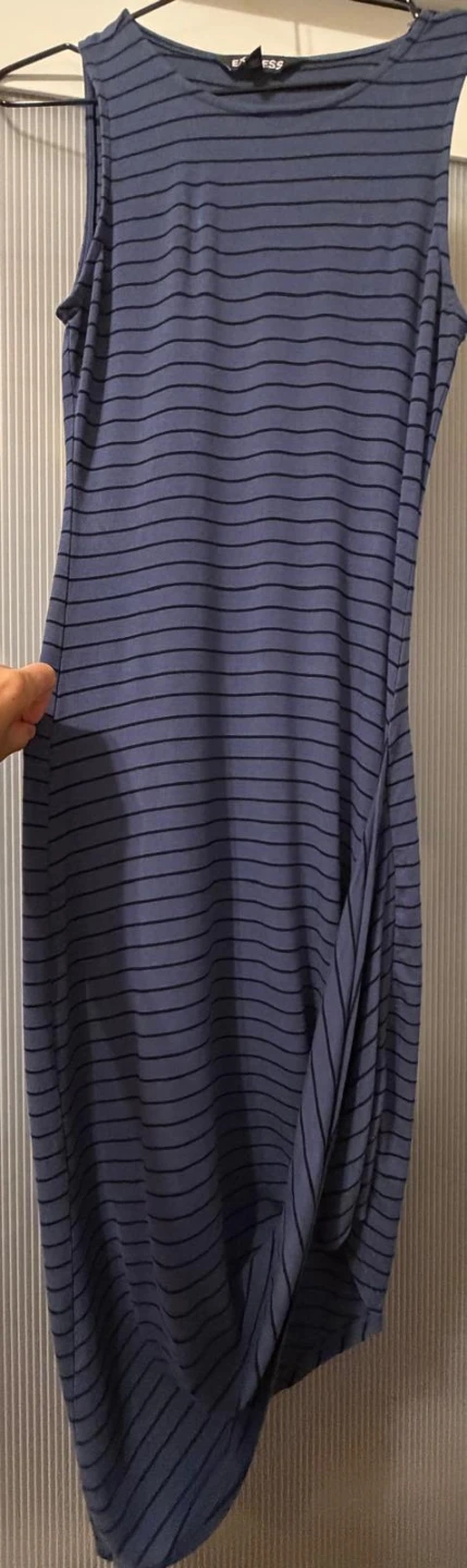 Express Striped Sleeveless Midi Dress - photo 2