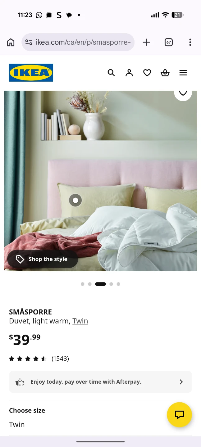 IKEA SMASPORRE Duvet, light warm, Twin - photo 4