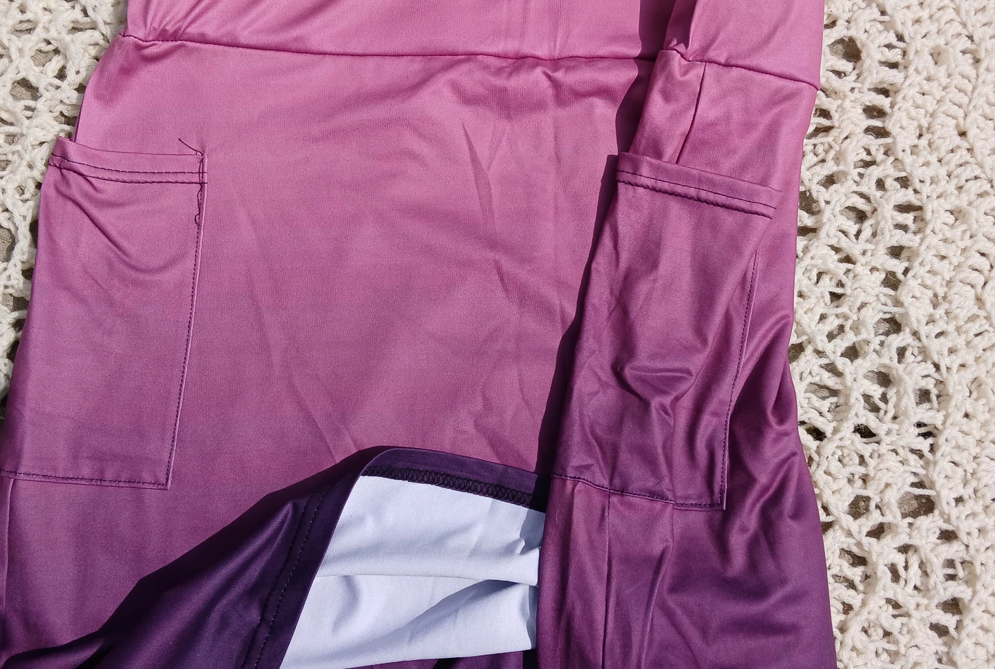 Women's Skirt with Pockets - Pink/Purple Ombre - photo 3