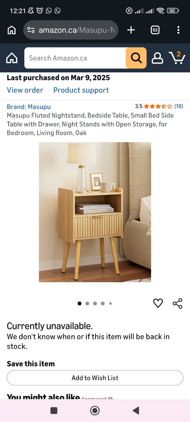 Nightstand Bedside Table - photo 3