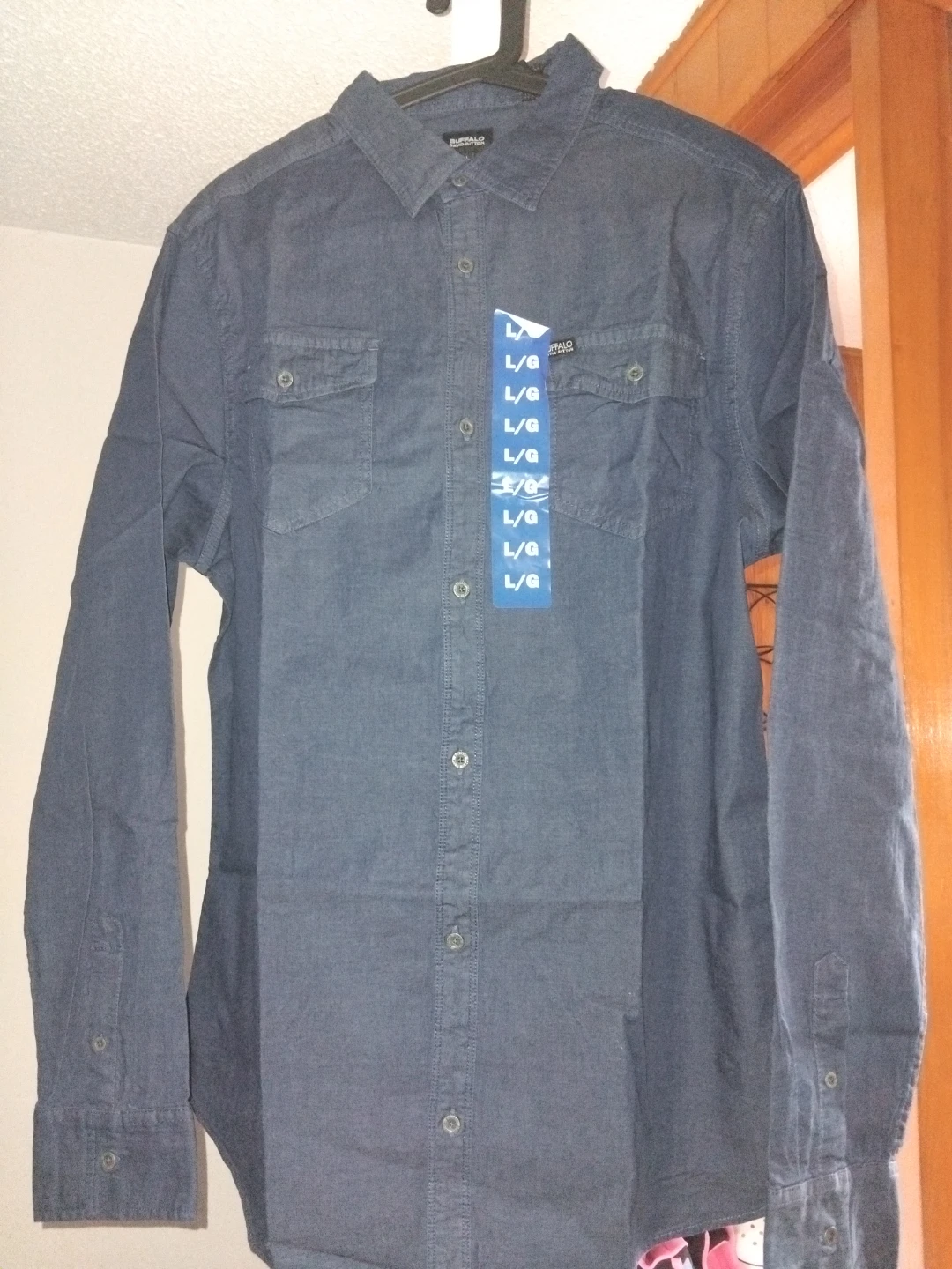 Buffalo David Bition Long Sleeve Shirt - Navy - Size L/G - photo 2