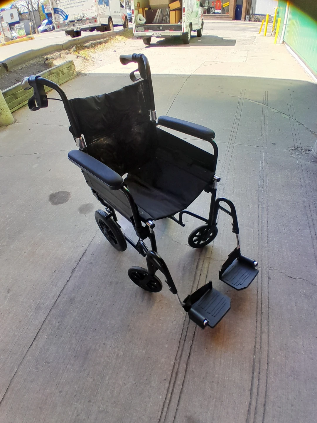 Black Transport Wheelchair