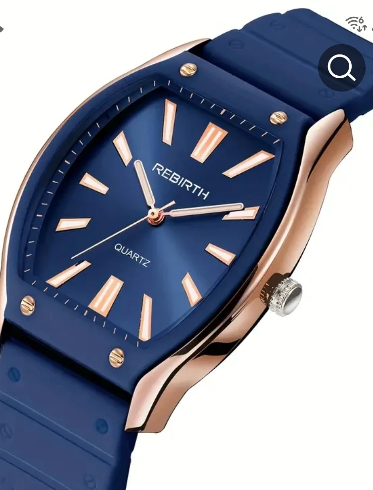 REBIRTH Quartz Watch - Blue & Rose Gold