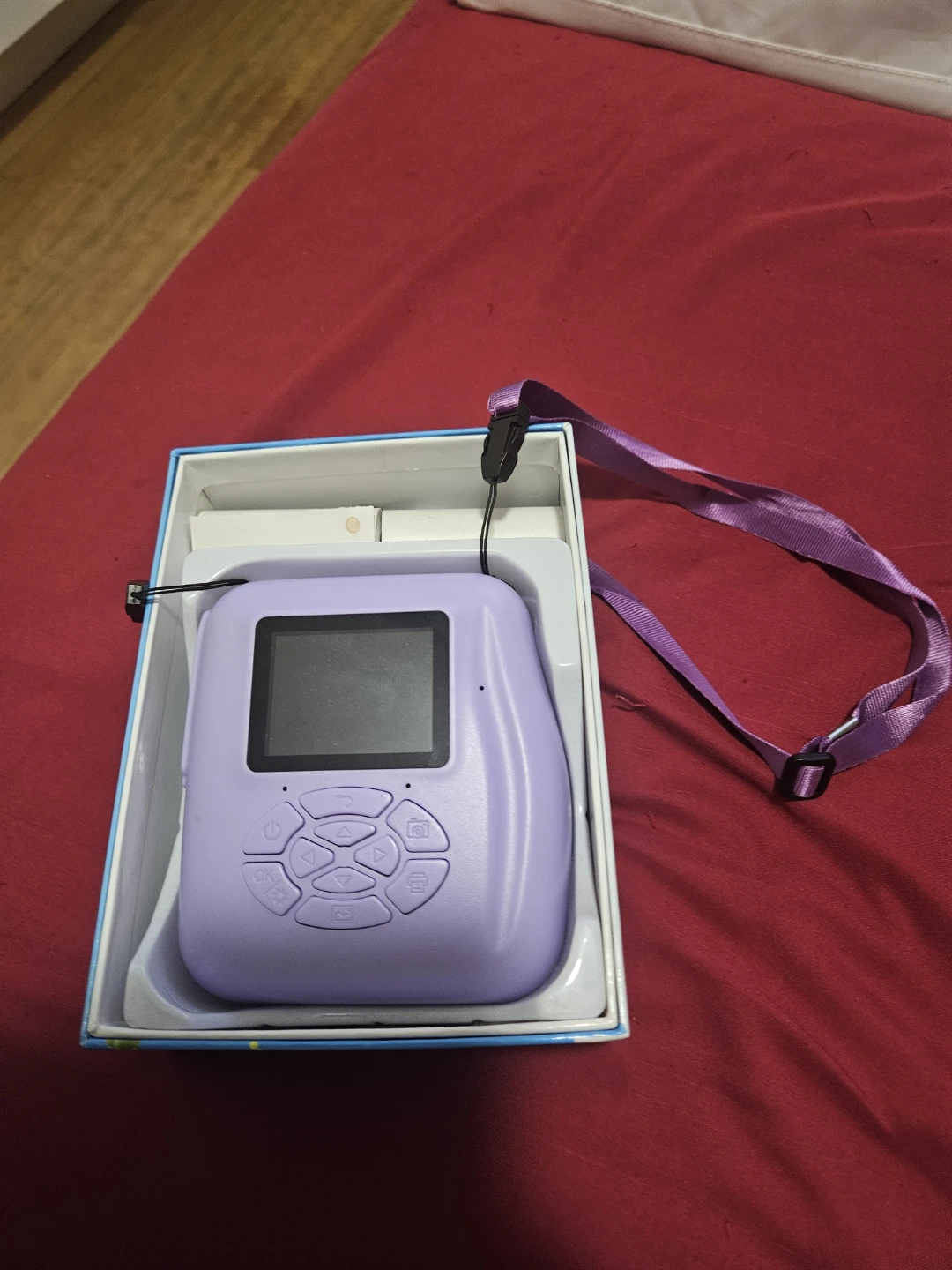 Purple Kids Instant Print Camera with Lanyard