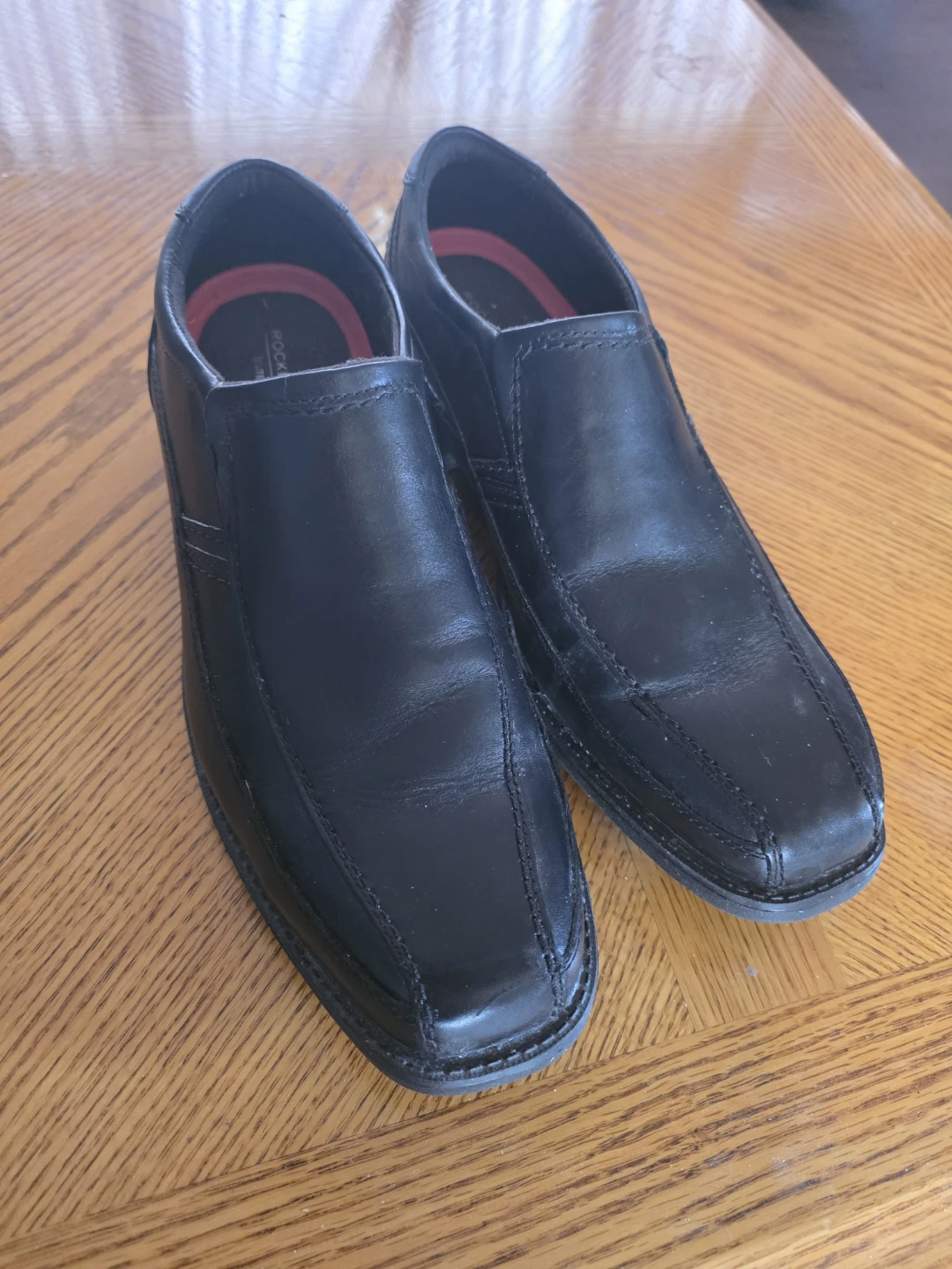 Rockport Black Slip-On Dress Shoes - Men's Size 12