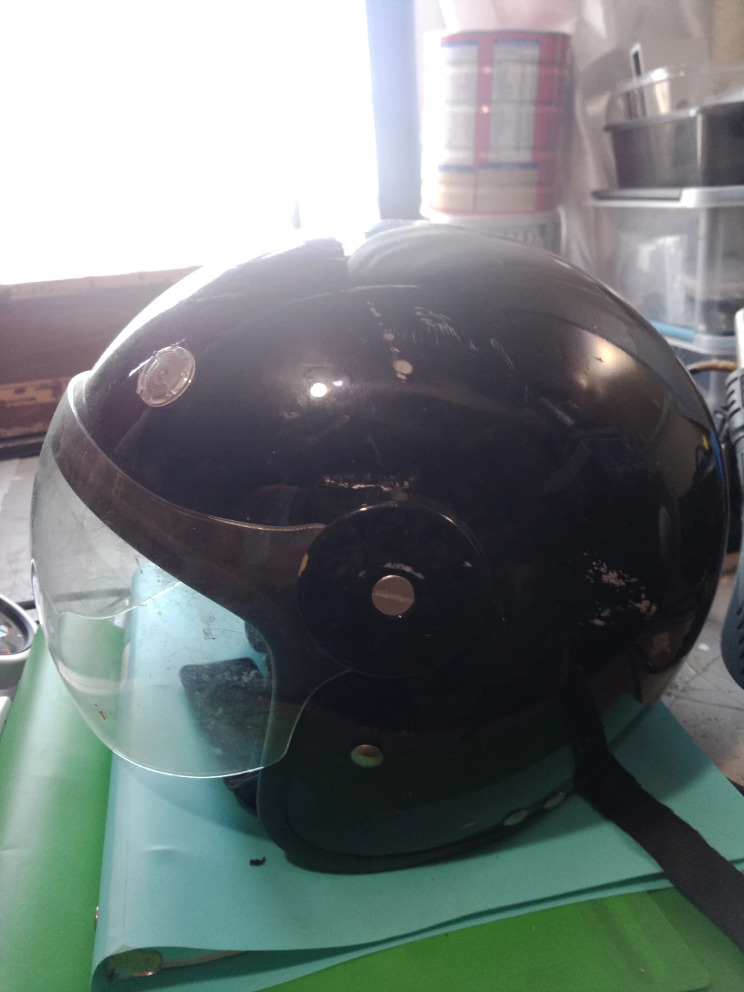 Black Motorcycle Helmet - photo 4