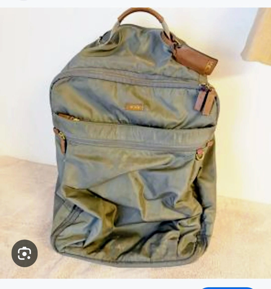 Tumi Olive Green Backpack