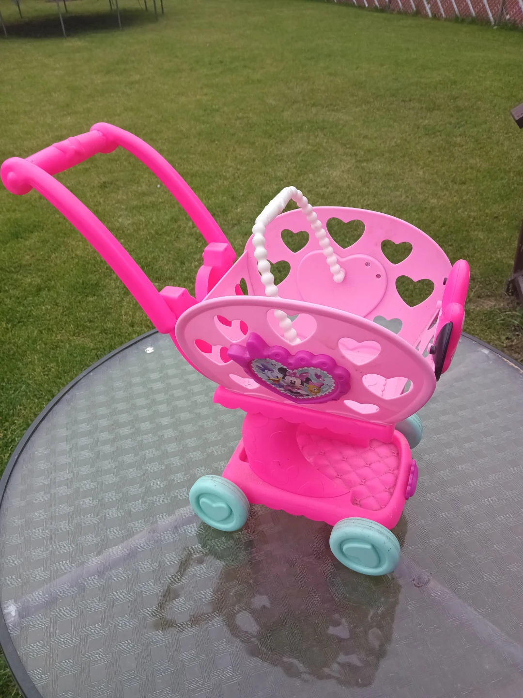 Pink Minnie Mouse Toy Shopping Cart