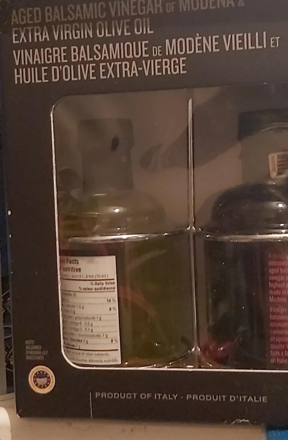 Aged Balsamic Vinegar of Modena & Extra Virgin Olive Oil Set
