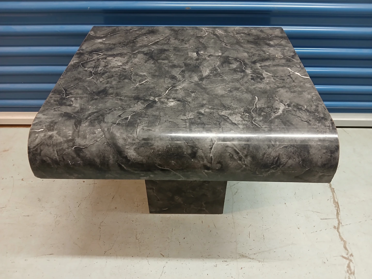 Marble Top Pedestal Side Table