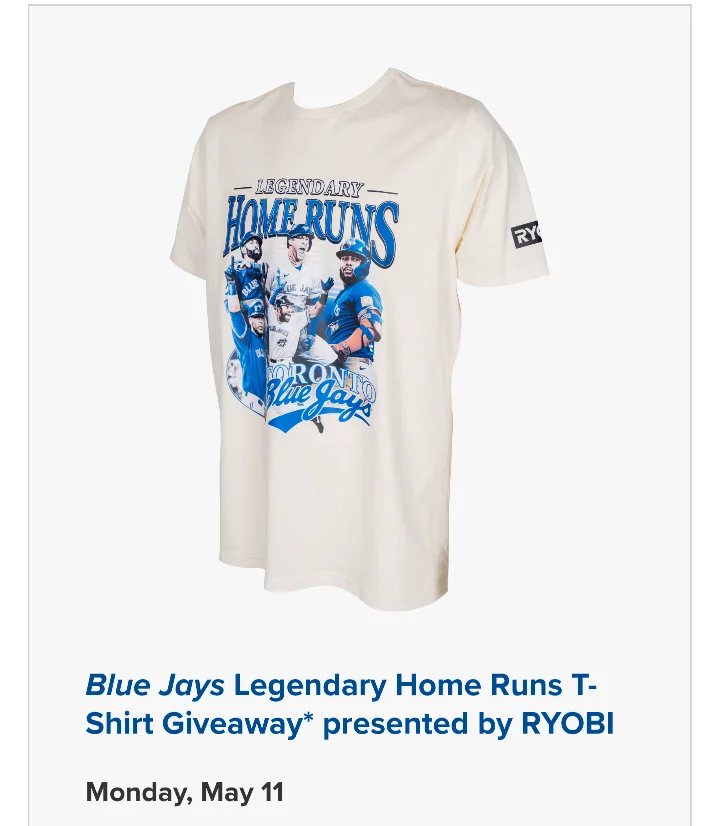 Tempo Opening Night for Jays Legendary Home Run Shirt - photo 2