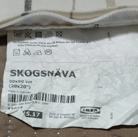 IKEA SKOGSNÄVA Pillow Covers (20"x20") - Set of 2 - photo 3