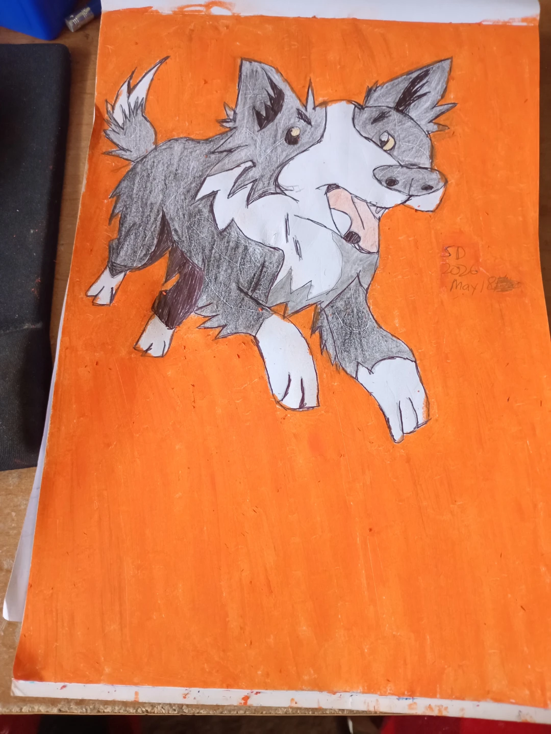 DOG-WOLF DRAWING BY CUSTOM ARTIST SHERWIN - photo 3