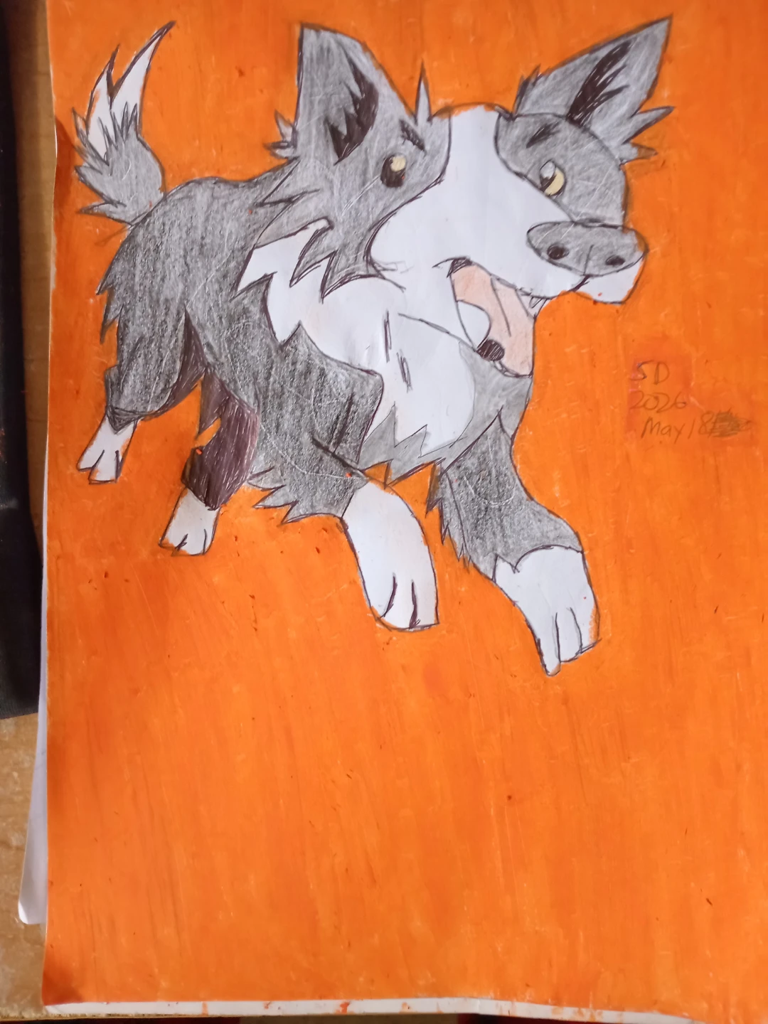 DOG-WOLF DRAWING BY CUSTOM ARTIST SHERWIN - photo 4