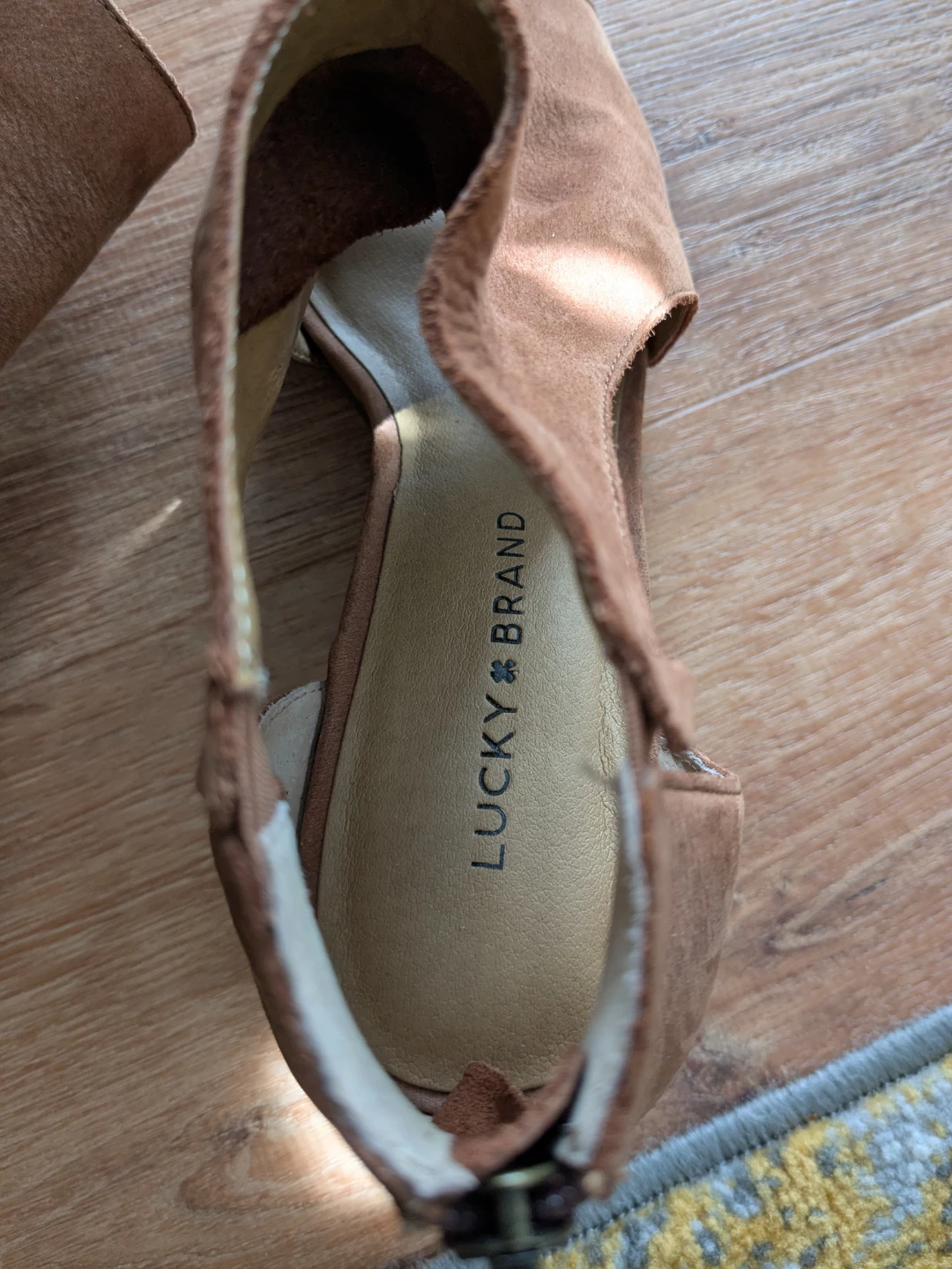 Lucky Brand Brown Suede Block Heel Sandals – NEW - photo 2