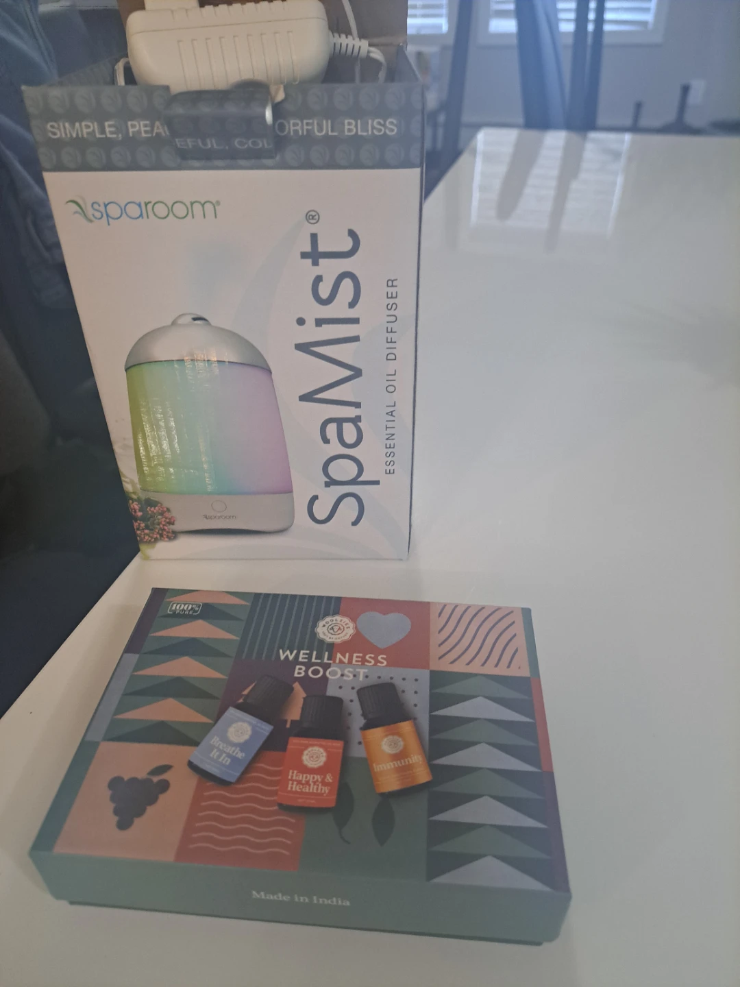 Sparoom SpaMist Essential Oil Diffuser with Wellness Boost Oils
