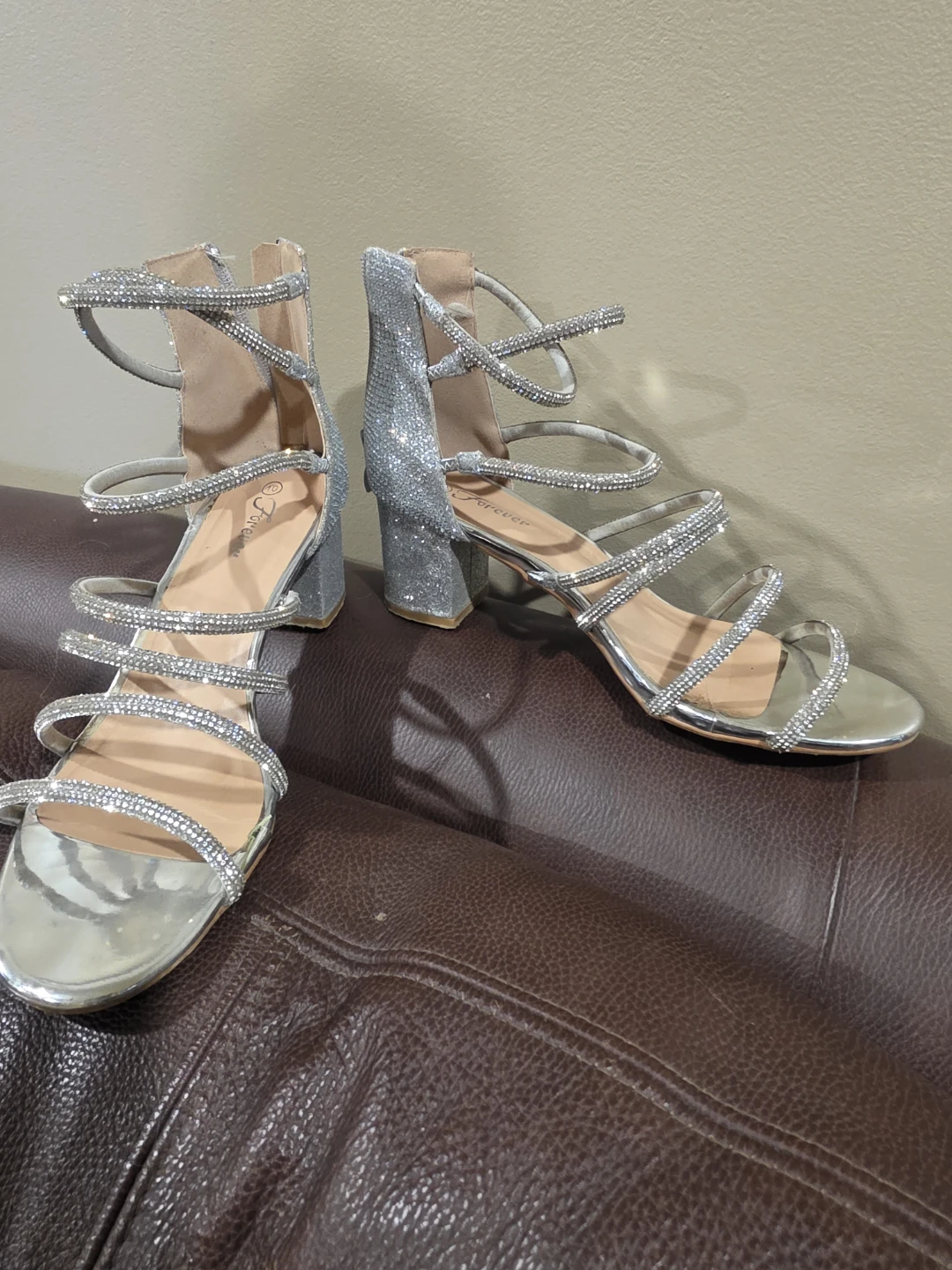 Forever Silver Heels Size 10.5 - photo 2