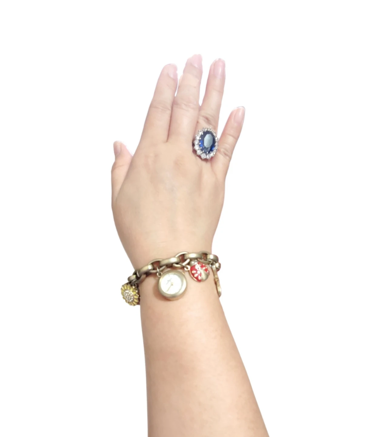 Vtg. Anne Klein charms watch bracelet - photo 3