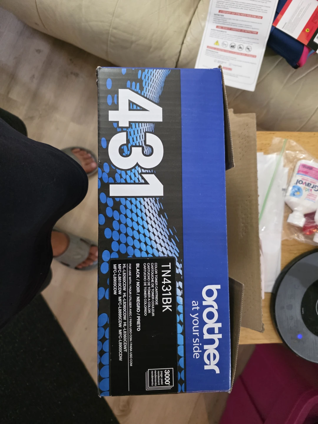 Brother TN431BK Black Toner Cartridge