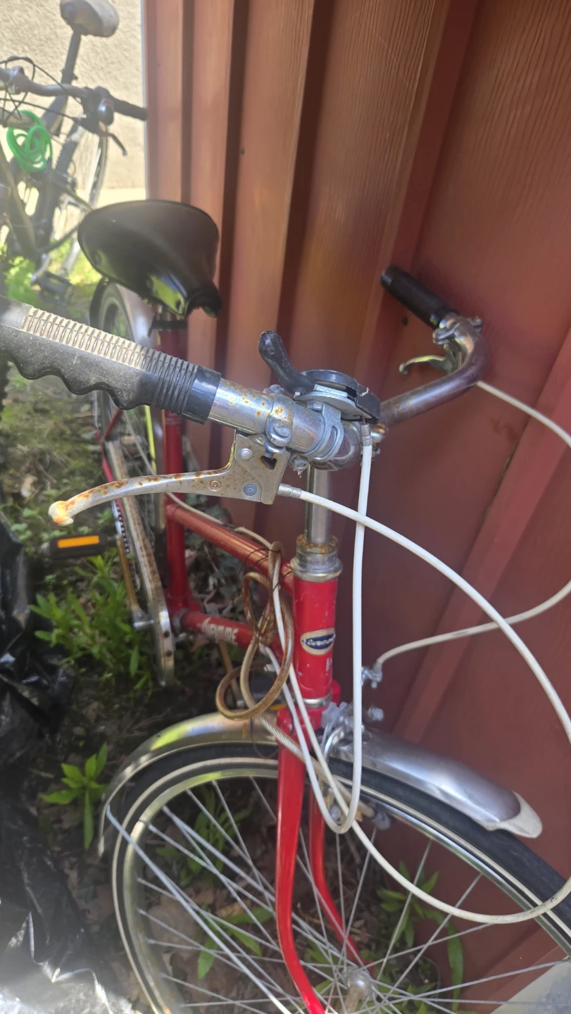 Red "Adventure" Bicycle & Black Mountain bike - photo 5