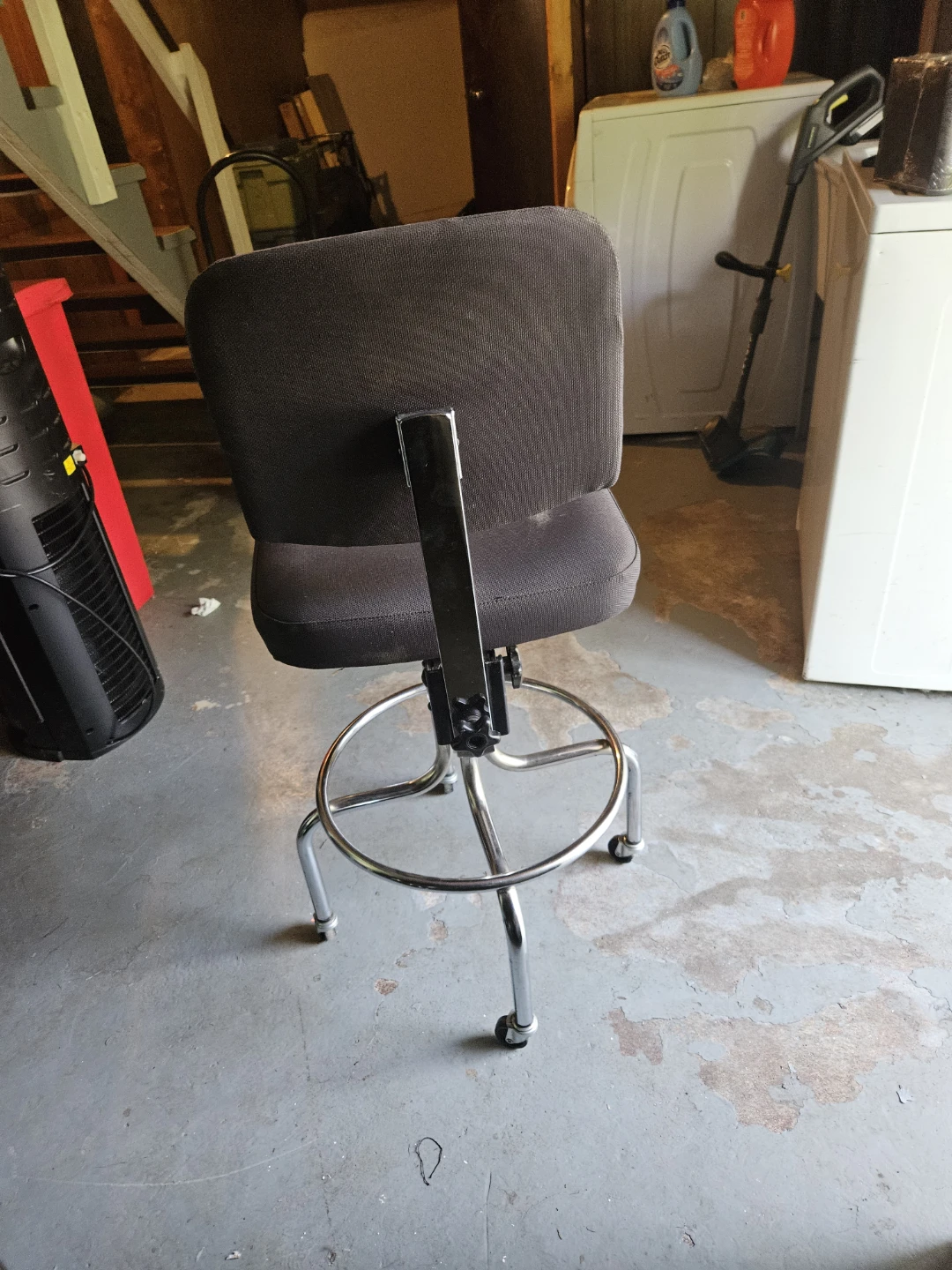 Adjustable Swivel Stool with Wheels - photo 3