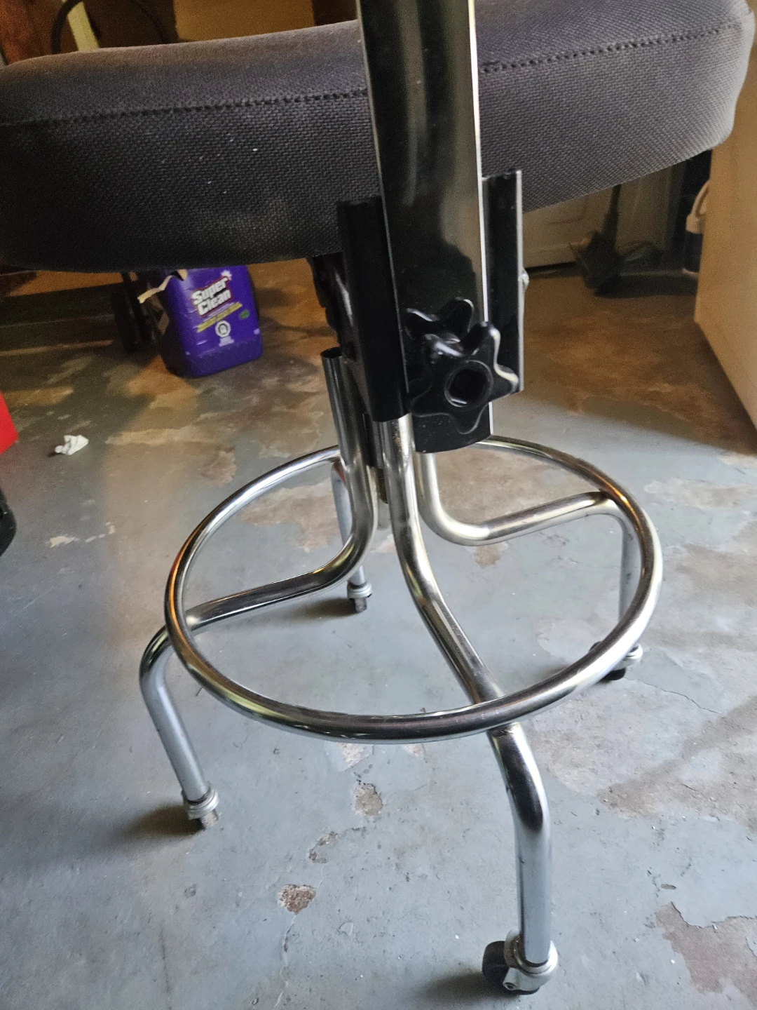 Adjustable Swivel Stool with Wheels - photo 4