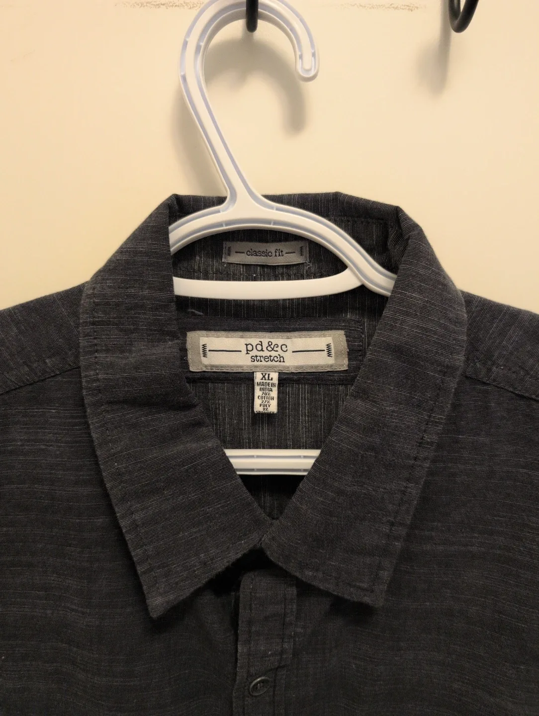 Two Men's Long Sleeve Dress Shirts - Van Heusen & PD&C - photo 2