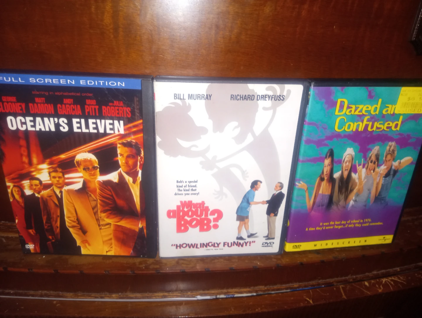 Ocean's Eleven, What About Bob?, Dazed and Confused DVDs
