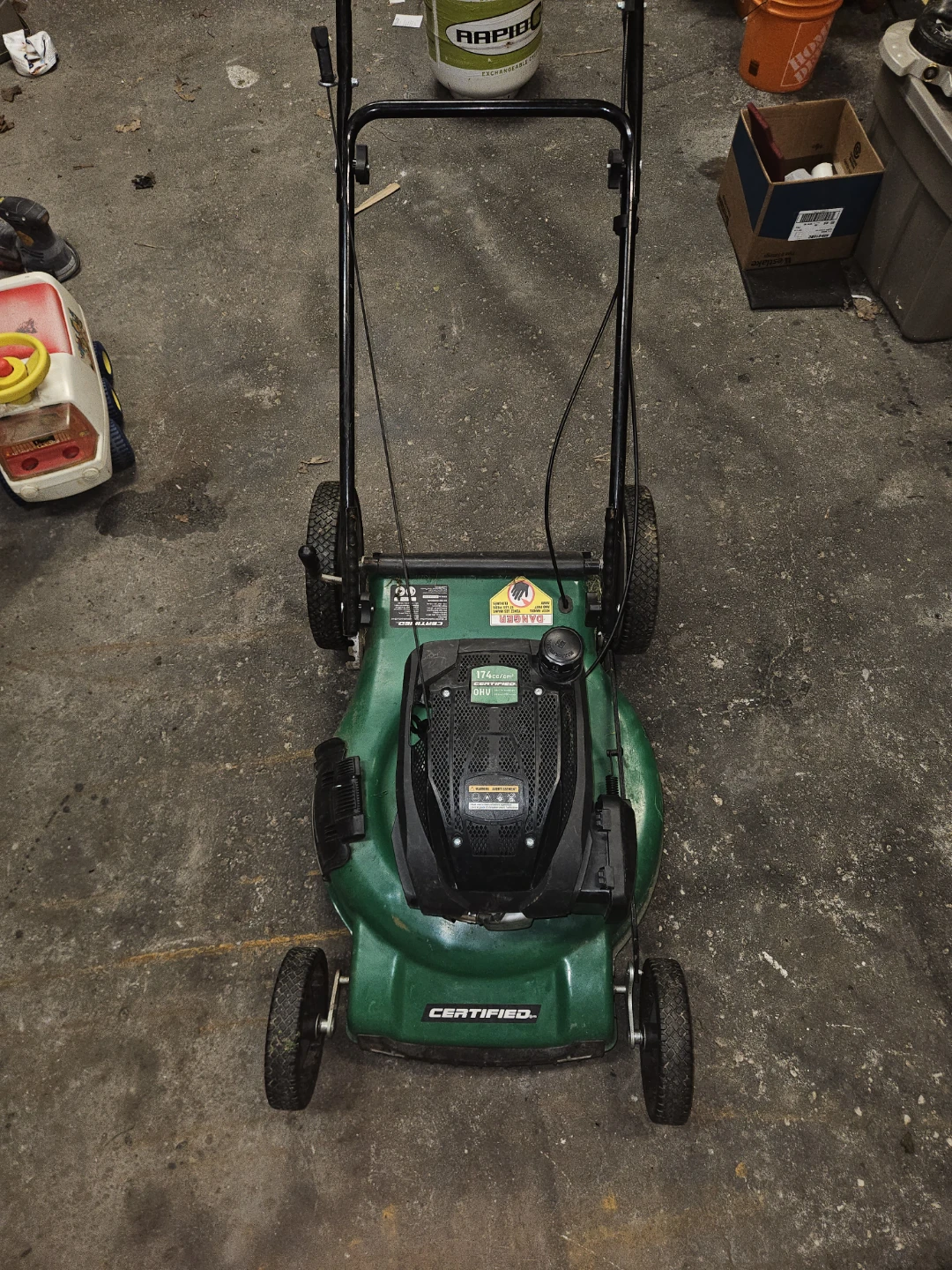 Certified 174cc OHV Gas Lawn Mower