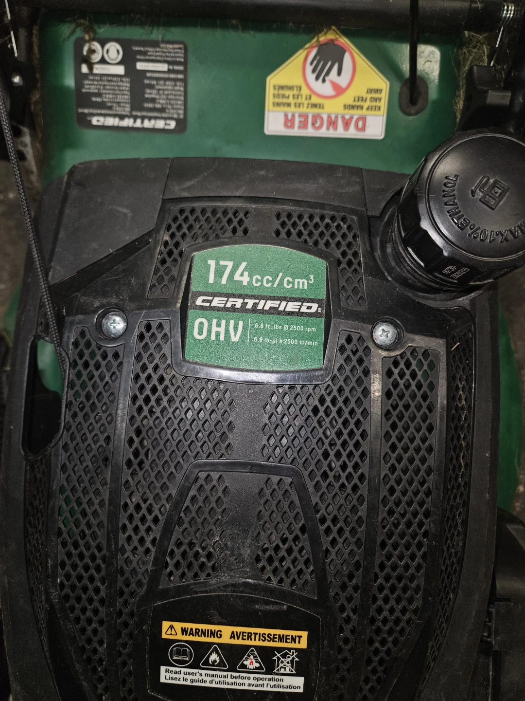 Certified 174cc OHV Gas Lawn Mower - photo 3