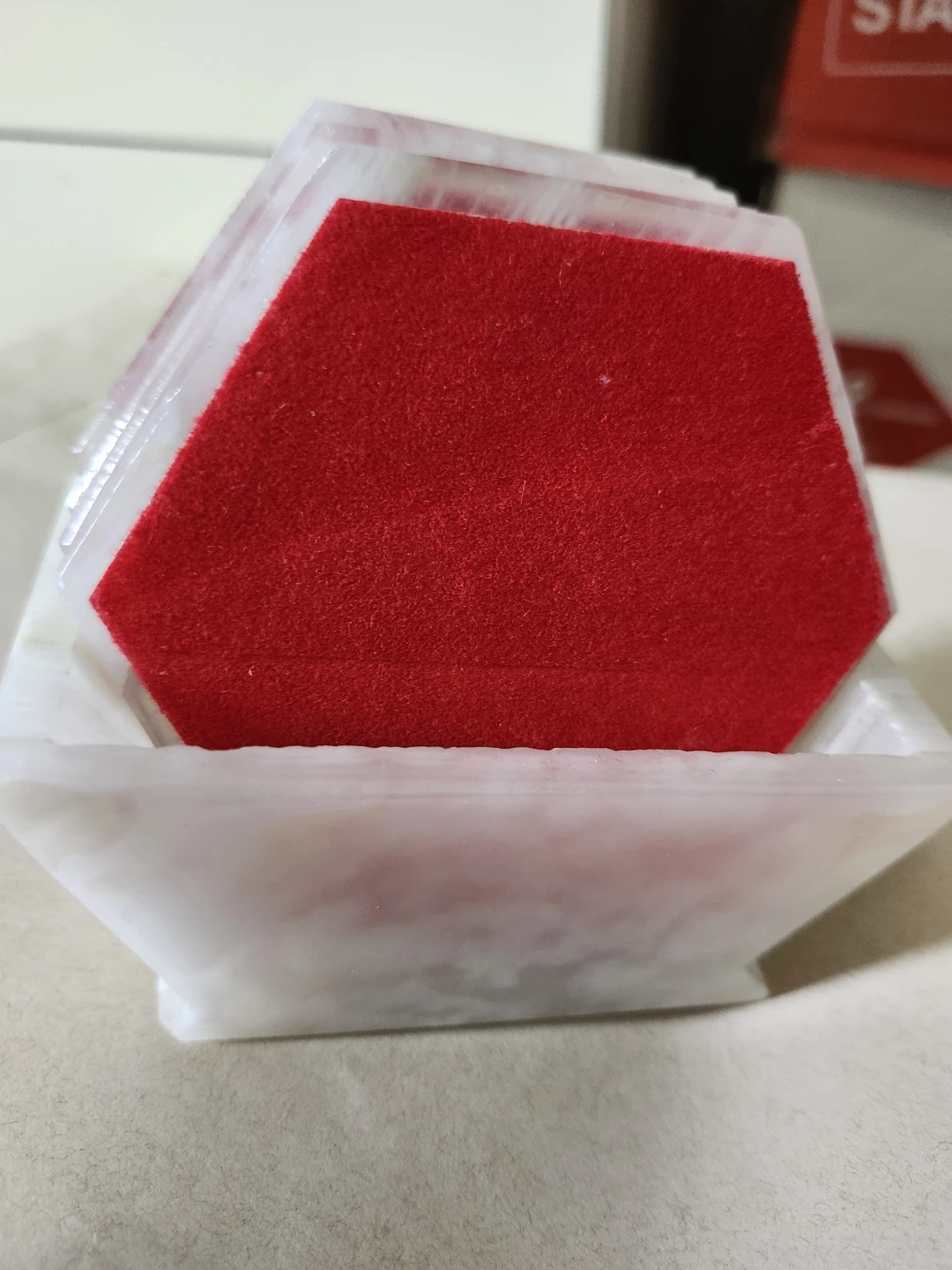 Marble Coaster Set with Holder - photo 2