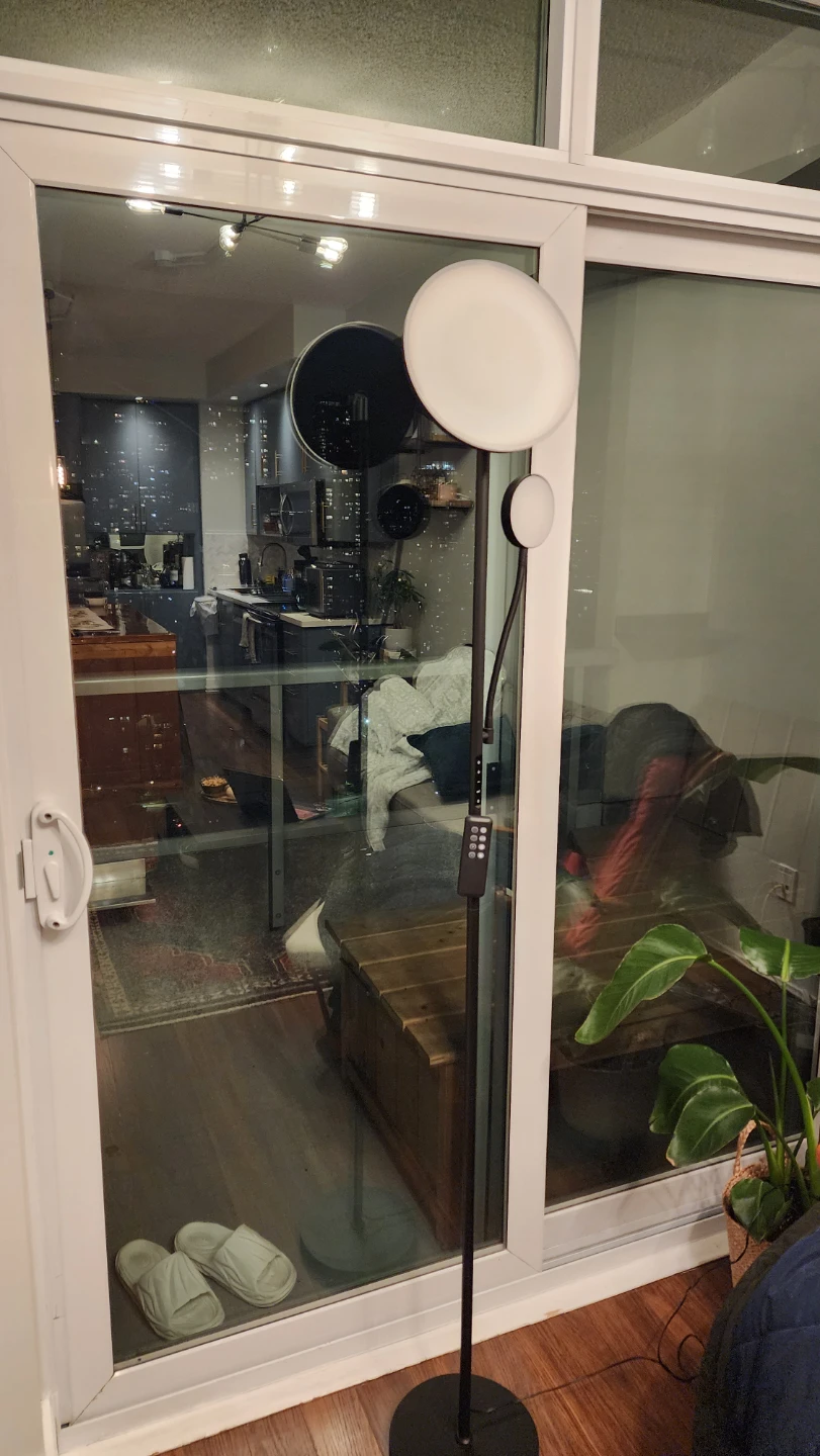 Adjustable Floor Lamp with Reading Light - photo 2